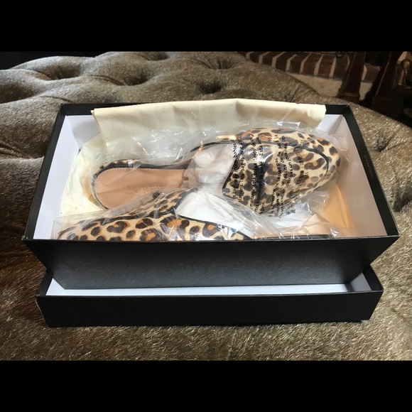 J CREW LEOPARD PRINT CALF HAIR MULES NIB. - Picture 7 of 8